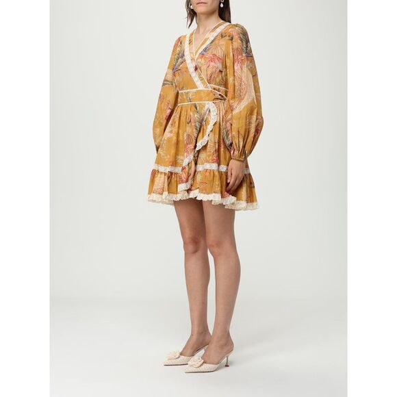 Zimmermann Dress Woman Mustard - Picture 3 of 4